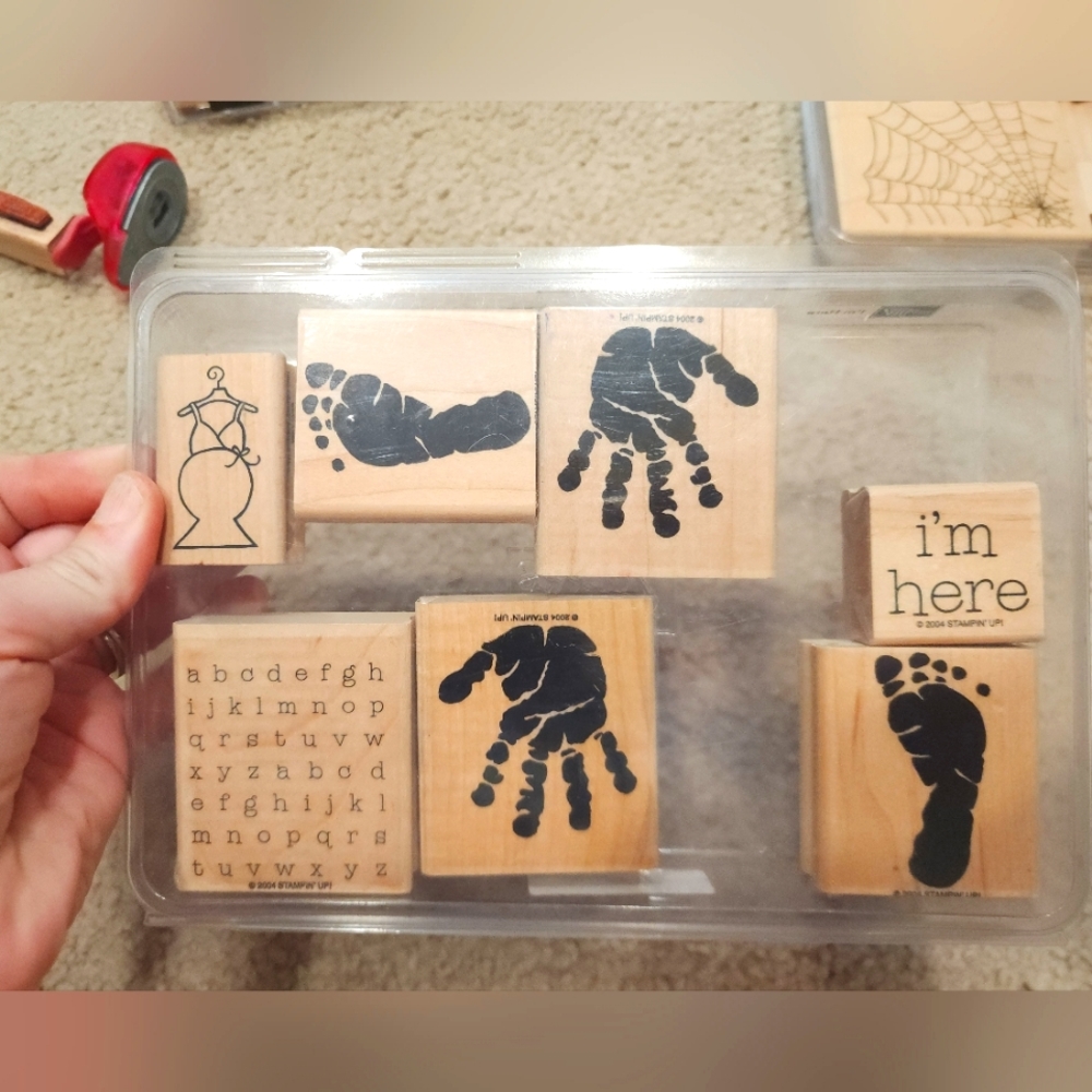 Stamping Up I'm Here set and bonus "belly" stamp